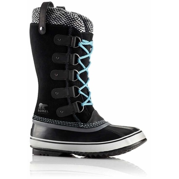 Sorel Joan of Arctic knit boots 8 winter rubber duck boots waterproof - Picture 1 of 8